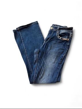 Jack David Women's Dark Indigo Boot Cut Jeans
